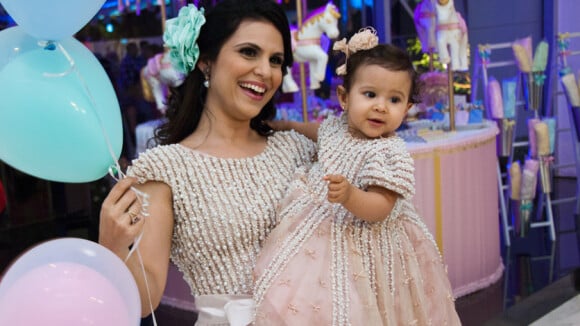 Aline Barros festeja o primeiro aniversário da filha, Maria Catherine