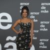Moda das famosas na festa da novela 'Amor de Mãe': Lucy Alves usa vestido floral