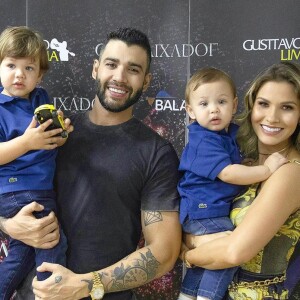 Filho caçula de Andressa Suita e Gusttavo Lima, Samuel foi incentivado pela influencer a tocar piano