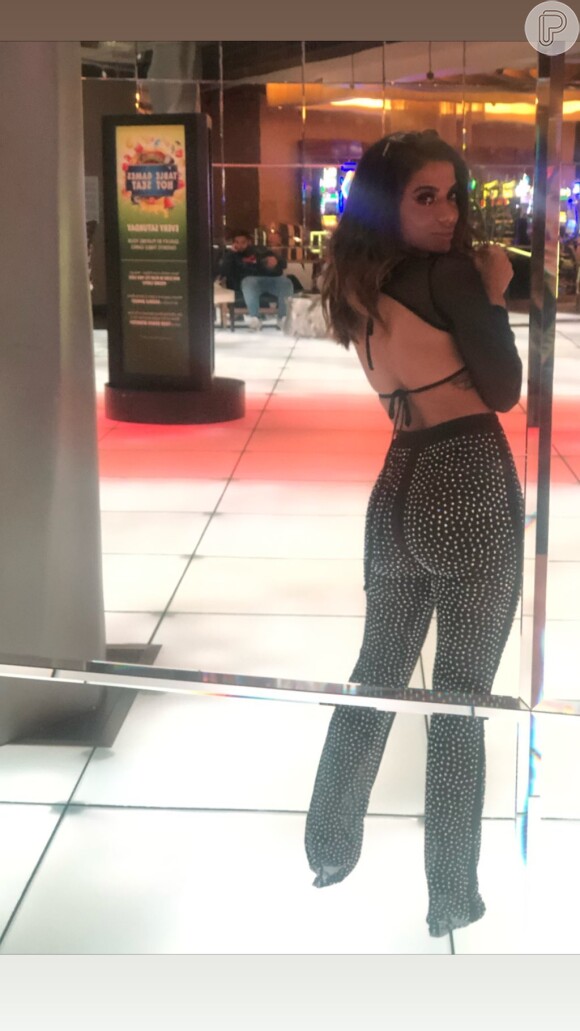 Anitta curte e dança em festa em Las Vegas nesta quarta-feira, dia 13 de novembro de 2019