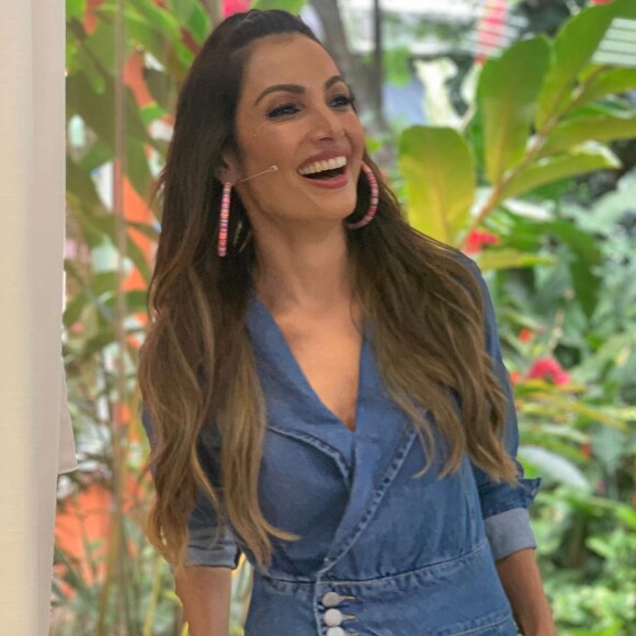 All jeans! Patricia Poeta também é antenada com a moda jeans e aposta nessa tendência