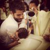 Bruno Gagliasso batizou o afilhado no último domingo (12)