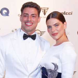 Cauã Reymond e Mariana Goldfarb vão juntos ao Men of The Year 2019, realizado no Copacabana Palace, zona sul do Rio de Janeiro, na noite desta quarta-feira, 27 de novembro de 2019