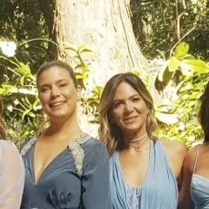 Paolla Oliveira, Mariana Nogueira, Carol Sampaio e Juliana Paes foram madrinhas de casamento de Ale de Souza e Rodrigo Shimoto