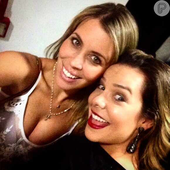 Fernanda Souza e Mariane Oliva. Elas trabalharam juntas em 'Chiquititas'