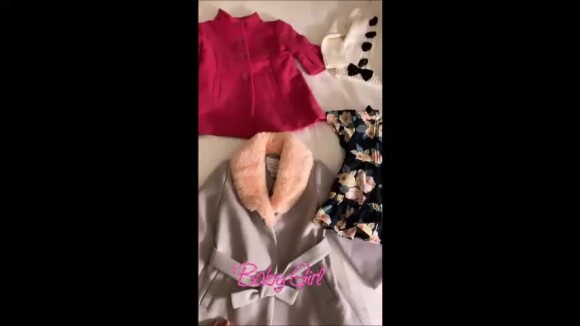 Ana Paula Siebert mostrou as primeiras roupas da filha, Vicky, em vídeo