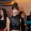 Michelle Batista foi com look all black para a festa de estreia da novela 'Amor Sem Igual'