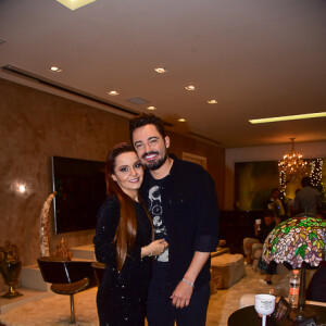 Maiara e Fernando Zor se reúnem com famosos em festa de lançamento do programa 'Glow Up', da TV Caras, em São Paulo 