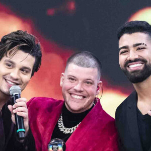 Luan Santana vence Prêmio de Melhor Cantor e canta com Ferrugem e Dilsinho no Melhores do Ano 2019, realizado no programa 'Domingão do Faustão', neste domingo, 15 de dezembro de 2019