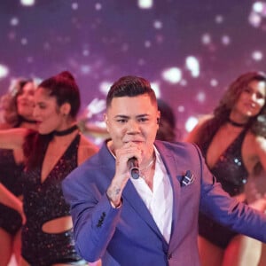 Felipe Araújo vence categoria Música do Ano com 'Atrasadinha' no Melhores do Ano 2019, realizado no programa 'Domingão do Faustão', neste domingo, 15 de dezembro de 2019