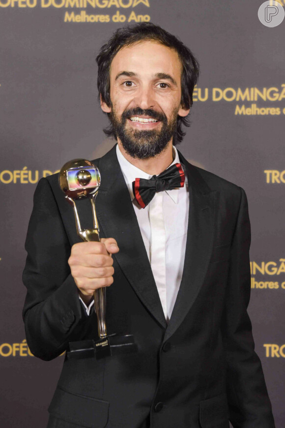 Julio Andrade venceu categoria de Melhor Ator de Série no Melhores do Ano 2019, realizado no programa 'Domingão do Faustão', neste domingo, 15 de dezembro de 2019