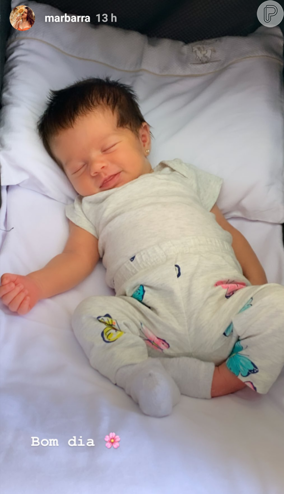 Filha de Mateus Liduário e Marcella Barra, Flor nasceu no dia 23 de outubro de 2019