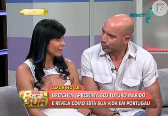 Gretchen apresenta Carlos Marquez no programa 'A Tarde É Sua', da RedeTV!