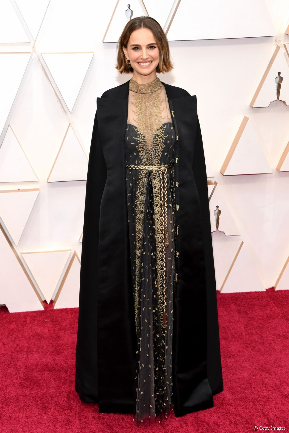 Natalie Portman apostou em um vestido Dior para o Oscar 2020