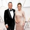 Tom Hanks e a mulher, Rita Wilson no Oscar 2020