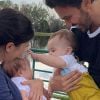 Patricia Abravanel compartilhou encontro do filho caçula, Senor, de 10 meses, com André, de 3 meses, filho mais novo de Renata Abravanel, sua irmã mais nova