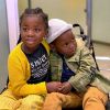 Giovanna Ewbank é mãe de Chissomo, de 6 anos, e Bless, de 5 anos
