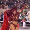 Viviane Araujo mostrou muito samba no pé no desfile de carnaval da Mancha Verde na madrugada deste sábado, 22 de fevereiro de 2020