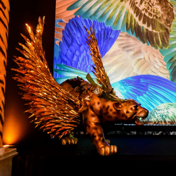 Detalhe da decoração do Baile do Copa de carnaval 2020