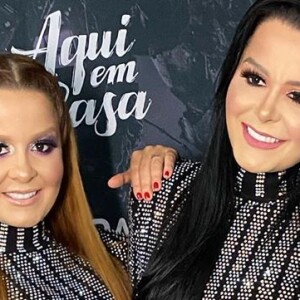 Maiara e Maraisa exibiram corpo mais magro em look curto