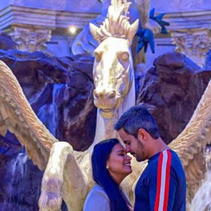 Simone e o marido, Kaká Diniz, escolheram o Hotel Ceasars Palace, em Las Vegas, para a cerimônia