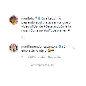 Marília Mendonça opina sobre semelhança do namorado com o filho em foto