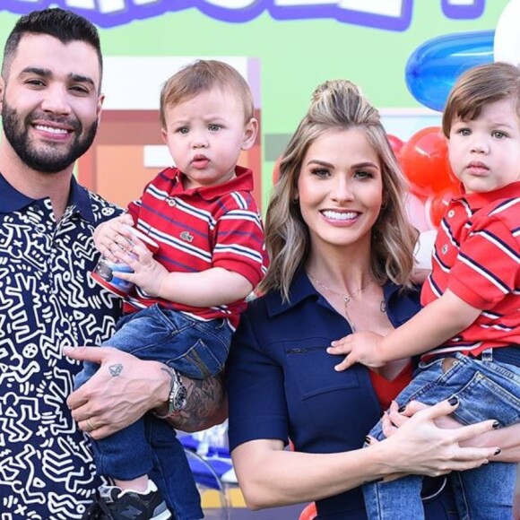 Gusttavo Lima e Andressa Suita são pais de Gabriel e Samuel