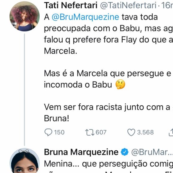 Bruna Marquezine se defende ao ser chamada de 'racista'