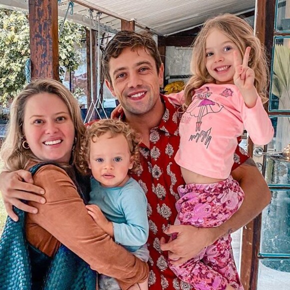 Mariana Bridi compartilha com frequência fotos dos filhos, Aurora e Valentim