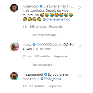 Amigos famosos de Lucas Lucco comentam em vídeo do cantor com a noiva