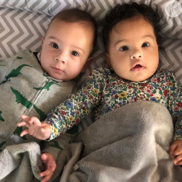 Erick Jacquin e Rosângela são pais dos gêmeos Antoine e Elise, de 1 ano
