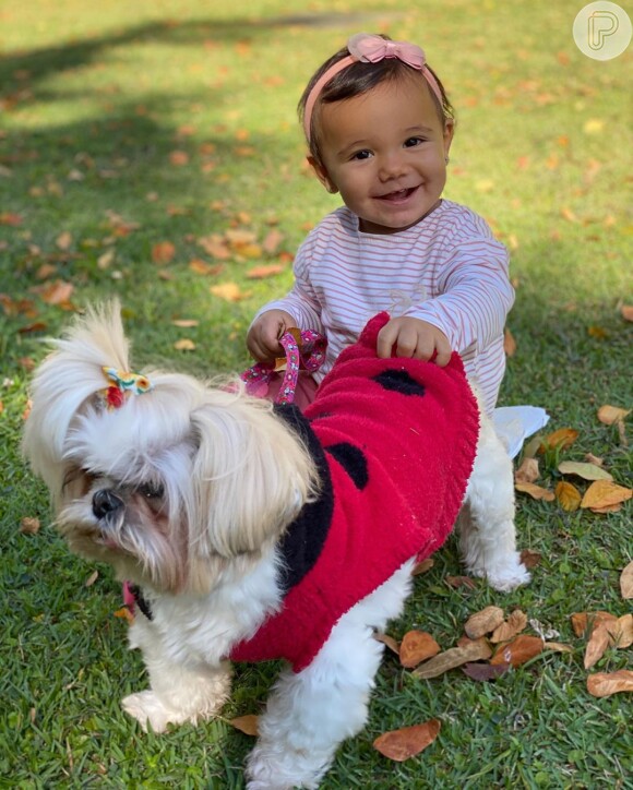 Manuella, de 11 meses, é fruto do casamento de Ticiane Pinheiro com Cesar Tralli