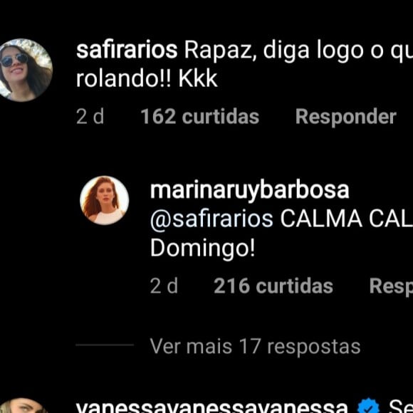 Marina Ruy Barbosa responde fã sobre lançamento de marca