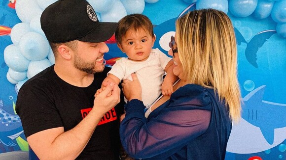Marília Mendonça e Murilo Huff comemoram juntos os 8 meses do filho, Léo. Veja