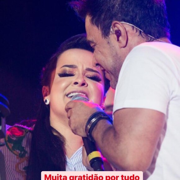 Maiara presta homenagem nos 58 anos de Zezé Di Camargo