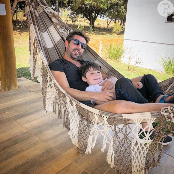 Sandro Pedroso é pai de Noah, de 4 anos, fruto do casamento com Jéssica Costa