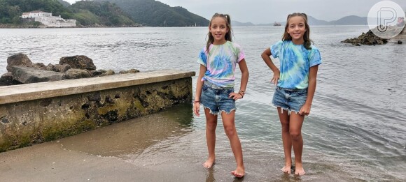 Serena e Vitória Lovatel estão com 10 anos e são apaixonadas por surfe e skate
