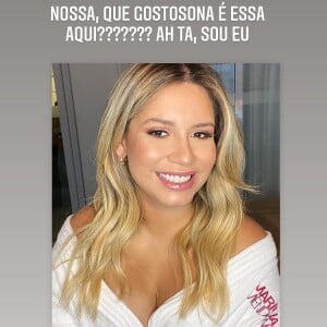 Marília Mendonça postou selfie só de roupão: 'Que gostosona'