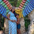Simone exibe evolução da gravidez em foto com o filho