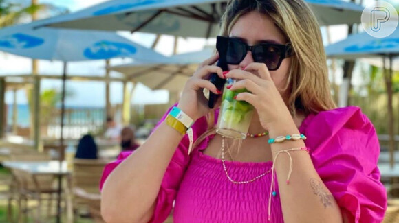 Namorado de Marília Mendonça faz comentário divertido em foto da cantora com drinque