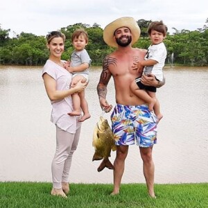 Andressa Suita e Gusttavo Lima são pais de Gabriel, de 3 anos, e Samuel, de 2