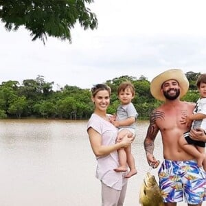 Gusttavo Lima e Andressa Suita têm dois filhos: Gabriel, de 3 anos, e Samuel, de 2