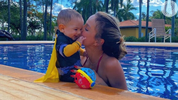 Biah Rodrigues comemorou os 8 meses de Theo