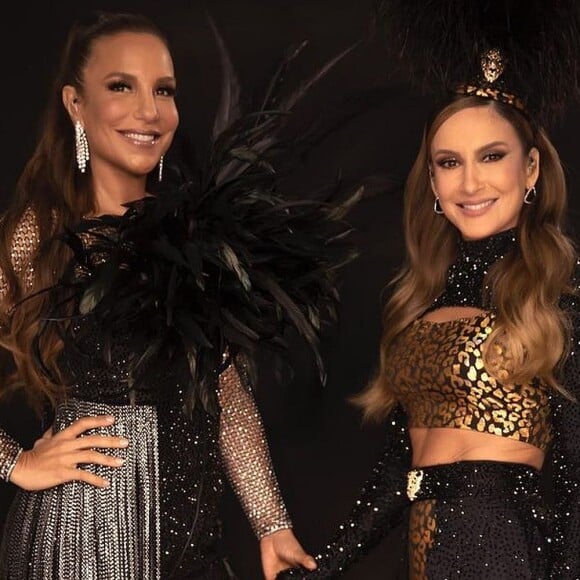 Ivete Sangalo e Claudia Leitte comandaram juntas uma live de Carnaval neste sábado, 13 de fevereiro de 2021