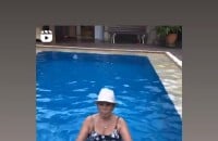 Susana Vieira malha de maiô em piscina e agita a web