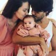 Filha de Nathalia Dill e Pedro Curvello, Eva ganhou carinho dos pais em festa de seus 2 meses em março de 2021