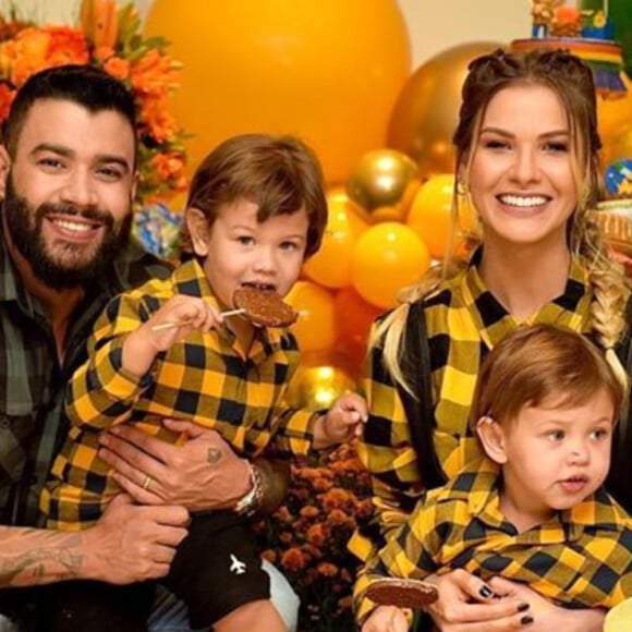 Andressa Suita e filhos dela com Gusttavo Lima estão no apartamento do cantor. Saiba motivo!