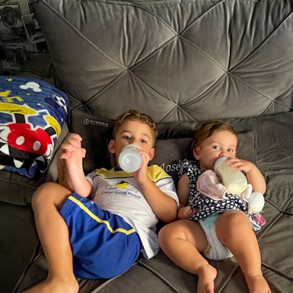 Zé Neto e Natália Toscano são pais de José Filho e Angelina