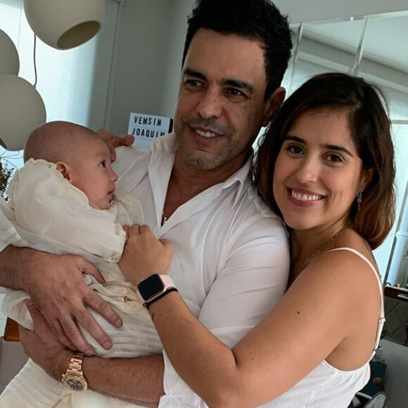 Zezé conhece filha de Camilla Camargo, sua neta caçula