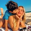 Jéssica Costa e Sandro Pedroso estão hospedados em mesmo hotel do Rio com o filho, Noah, de 5 anos